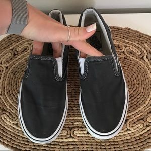 Grey Slip on Vans sneakers